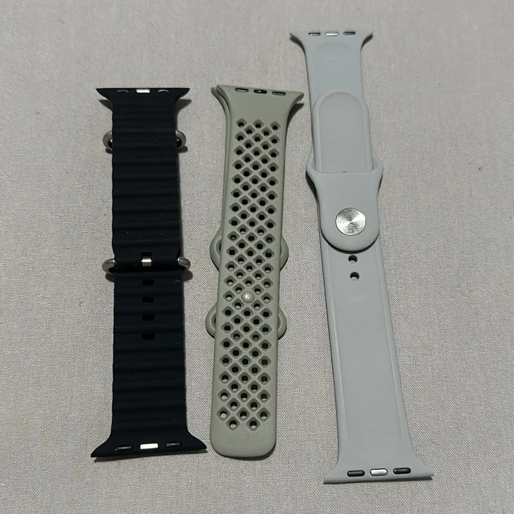 Apple Watch Bands - Black & Dark Gray - 45